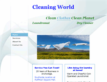 Tablet Screenshot of cleaningworldak.com